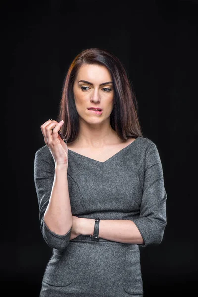 Pensive young woman — Stock Photo, Image