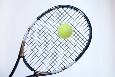 tennis racket with ball  clipart