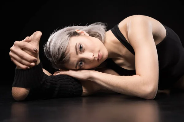 Young dancer stretching — Stock Photo, Image