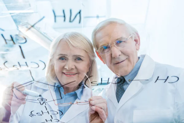 Äldre par forskare — Stockfoto
