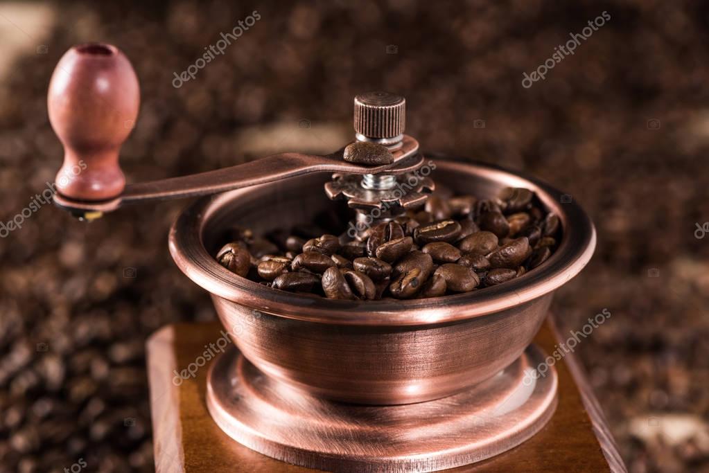 Coffee Mill With Beans Coffee Mill With Coffee Beans Stock Photo 169 Dmitrypoch