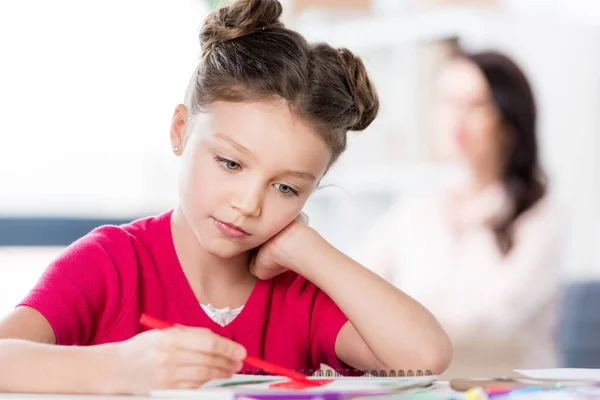 Menina desenho — Fotografia de Stock