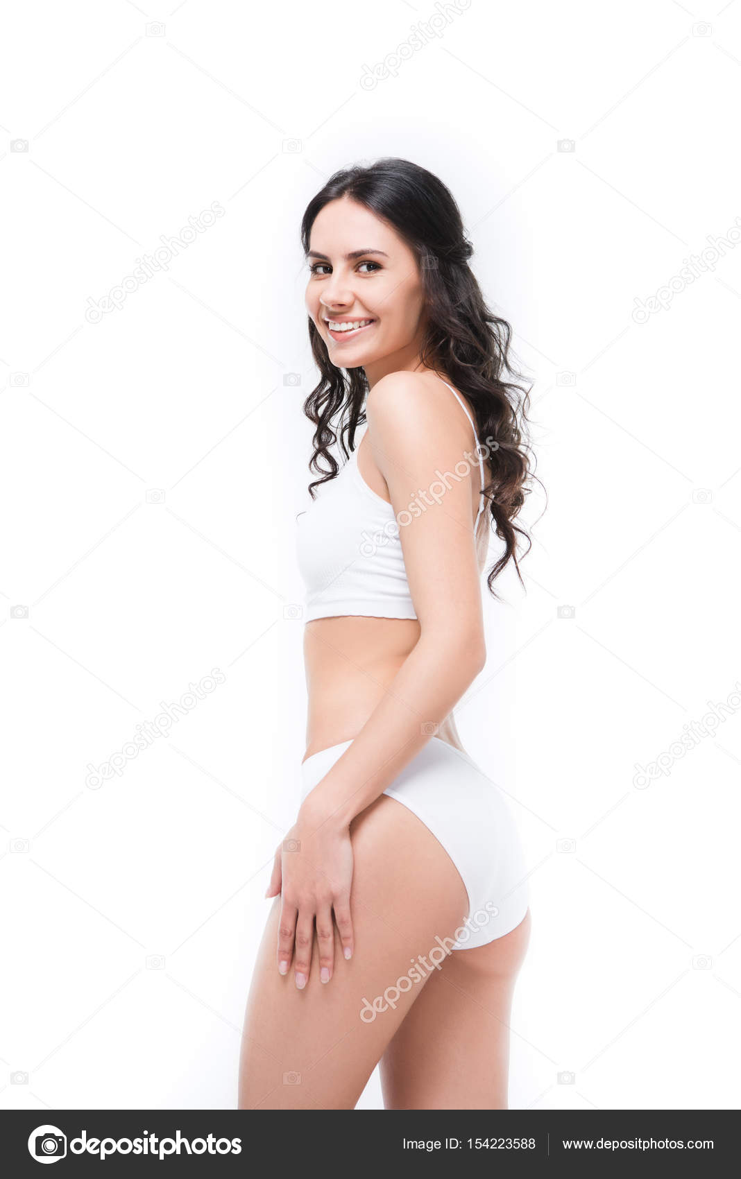 Women Posing Underwear White Background: Over 107,183 Royalty-Free