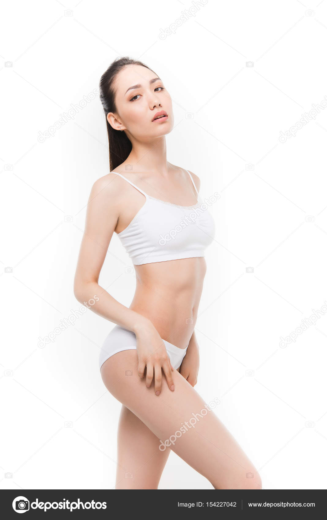 Asian girl in white underwear Stock Photo by ©DmitryPoch 154227042