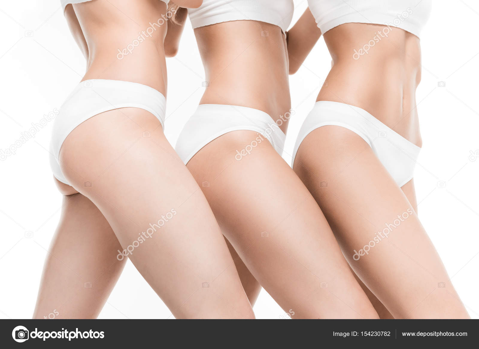 Sexy woman in white underwear on white background, isolated Stock Photo by  ©nikolasvn 169160080