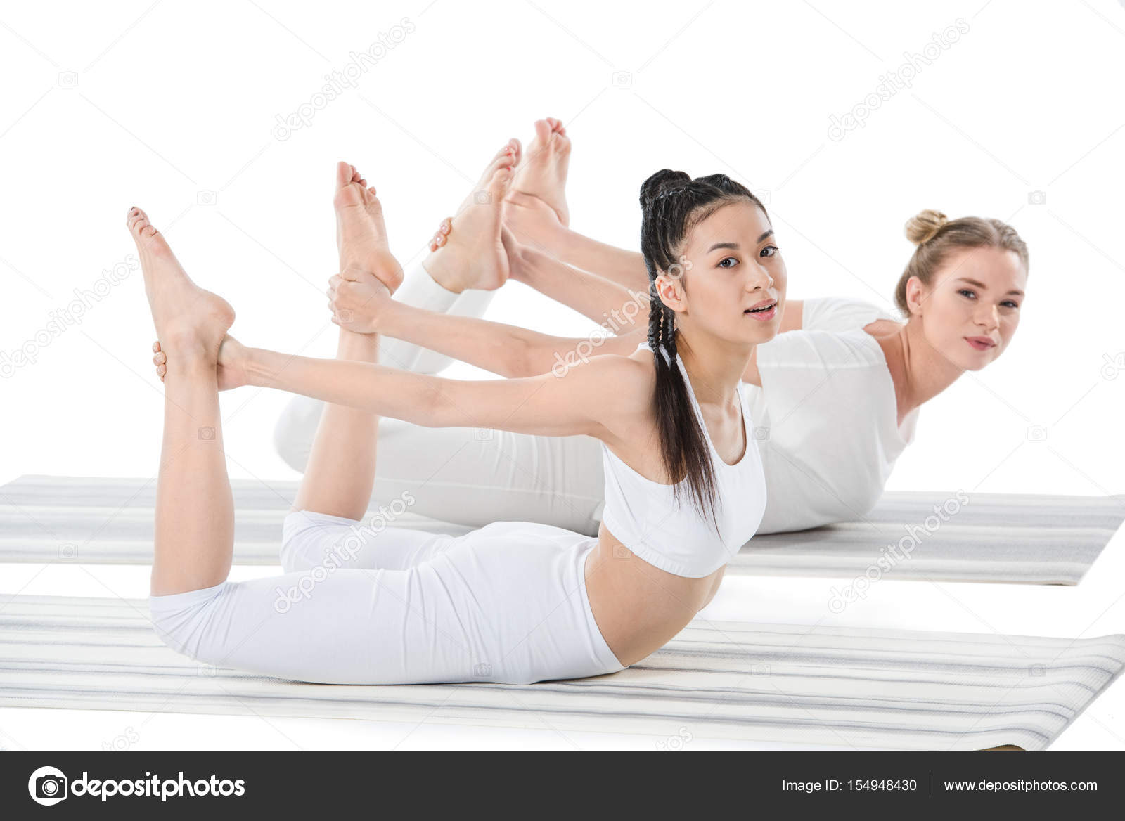 Multiethnic girls doing Frog Pose 50 Multiethnic girls doing Frog Pose 50