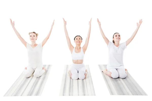 Vrouwen die yoga beoefenen — Stockfoto