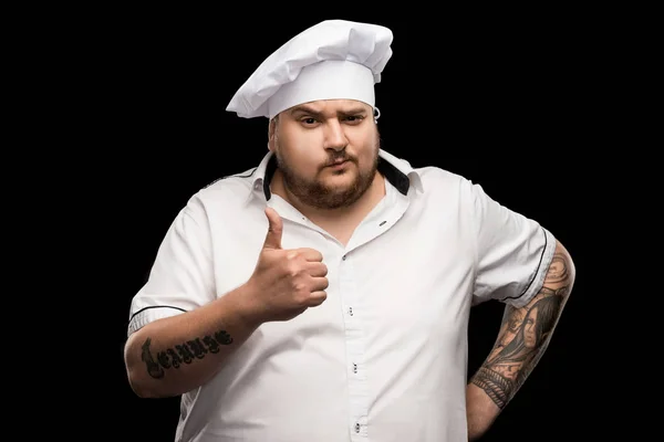 Chef showing thumb up — Stock Photo, Image