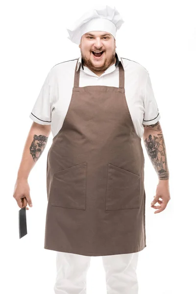 Шеф-повар с кухонной утварью — стоковое фото