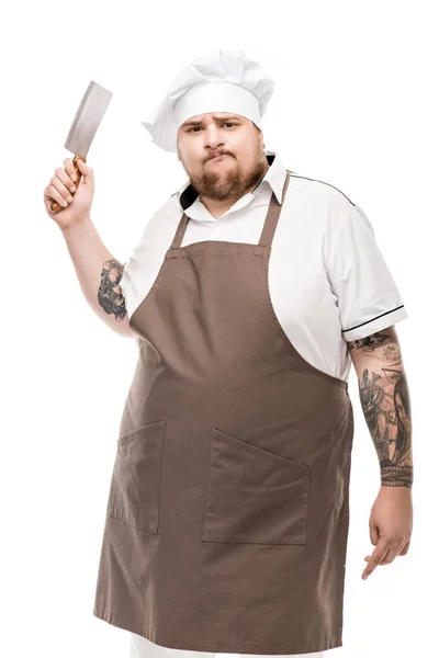 Шеф-кухар з кухонним посудом — стокове фото