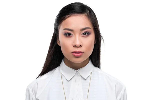 Allvarliga asiatisk tjej — Stockfoto