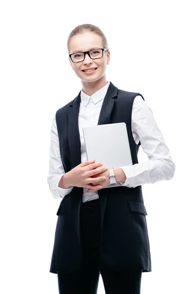 Businesswoman using digital tablet — Stock Photo, Image