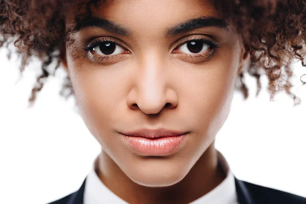 Femme d'affaires avec les cheveux bouclés — Photo