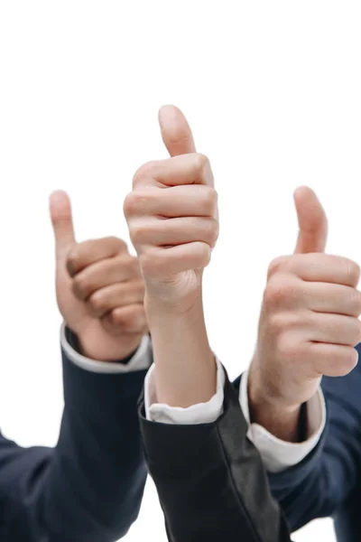 Hands showing thumbs up — Stock Photo, Image