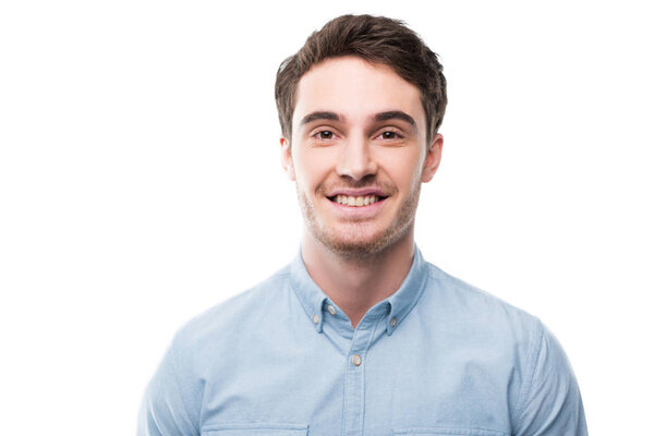 Hombre guapo y alegre — Foto de Stock