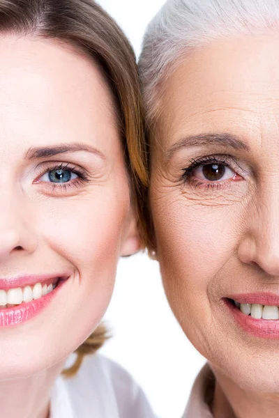 Beautiful adult daughter and mother — Stock Photo, Image
