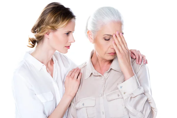 Senior woman with headache — Stock Image Senior woman with headache Royalty Free Stock Images