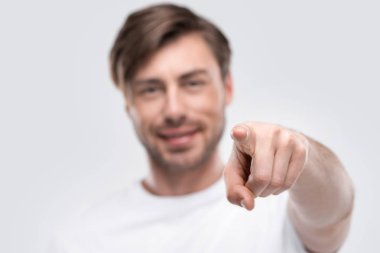 man pointing at you clipart