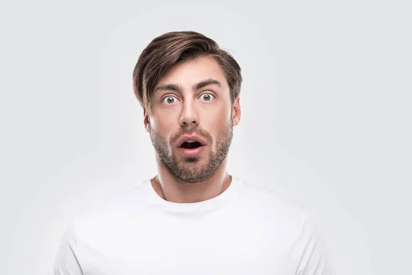 Handsome shocked man — Stock Photo, Image