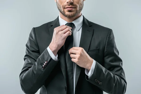 Businessman in black suit — Stock Photo, Image