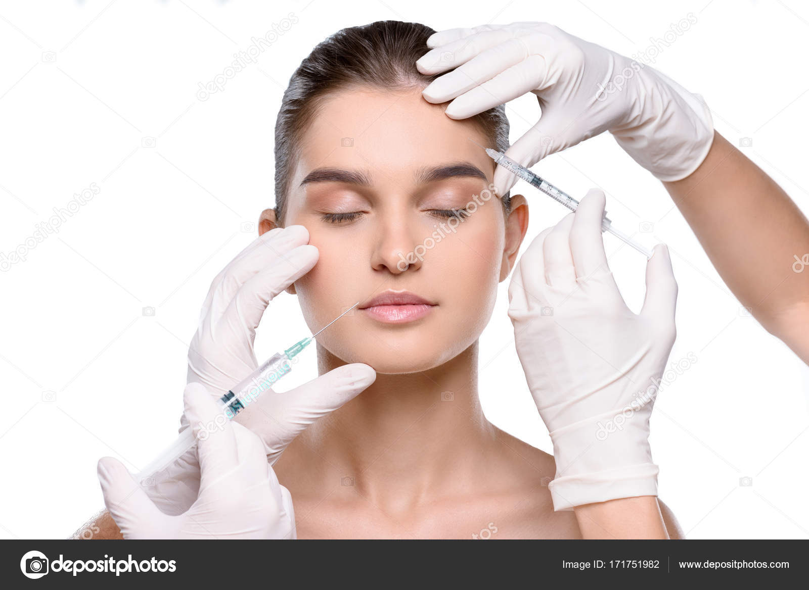 Woman getting botox injection — Stock Photo © DmitryPoch 171751982