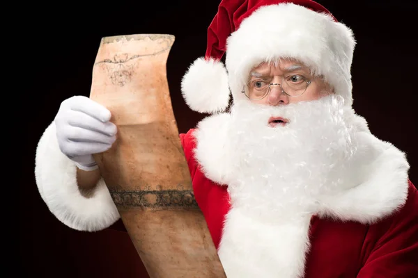 Lista de deseos de lectura de Santa Claus — Stock Photo
