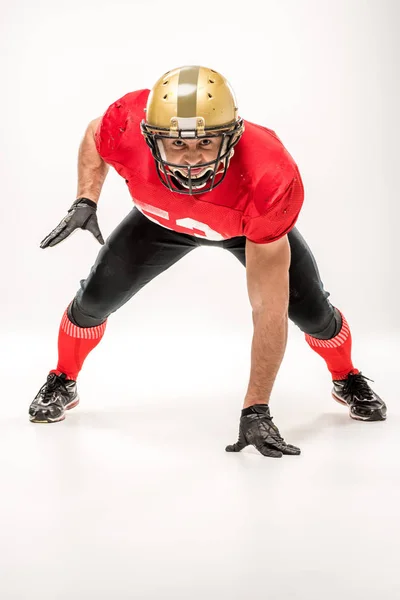 Football player in protective sportswear — Stock Photo