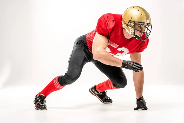 Joueur de football en vêtements de sport de protection — Photo de stock