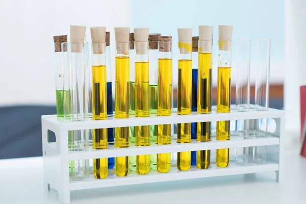 Test tubes with samples — Stock Photo