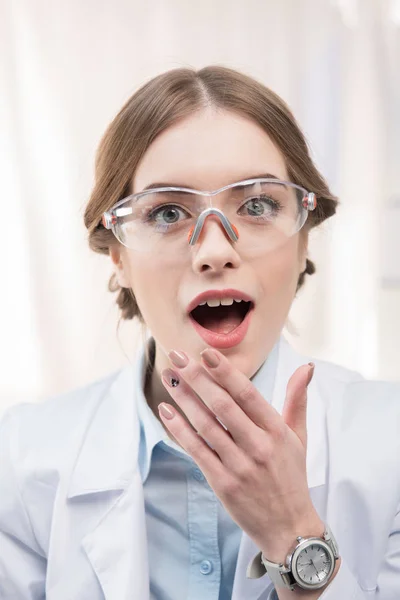 Professional female scientist — Stock Photo