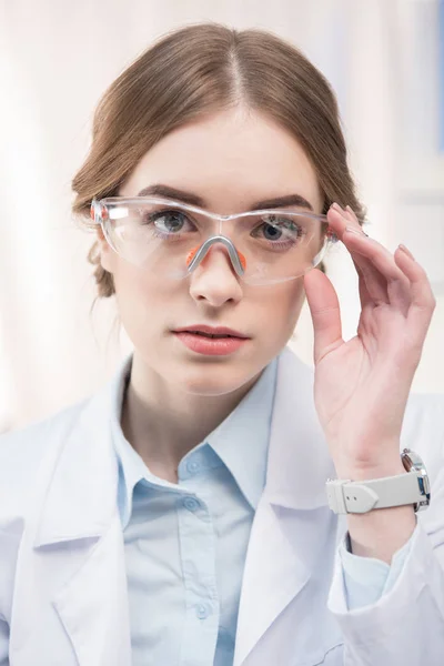 Professional female scientist — Stock Photo
