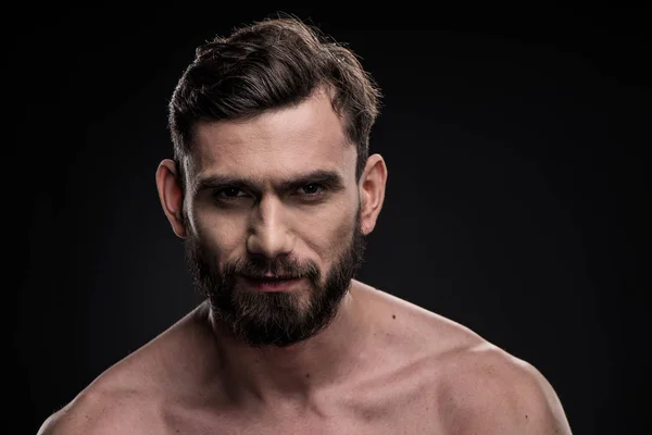 Beau barbu homme — Photo de stock