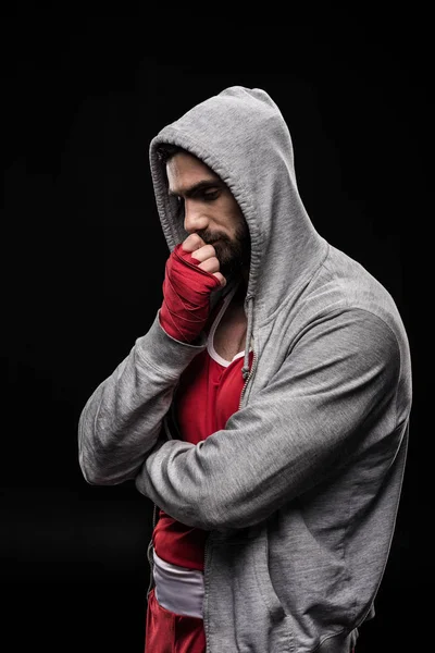 Jeune boxeur pensif — Photo de stock