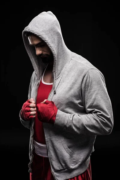 Confident box fighter — Stock Photo