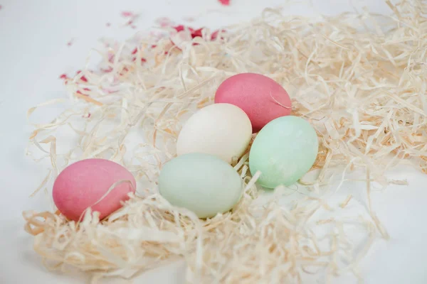 Painted easter eggs — Stock Photo