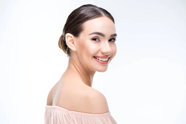 Woman with open neck and shoulders — Stock Photo