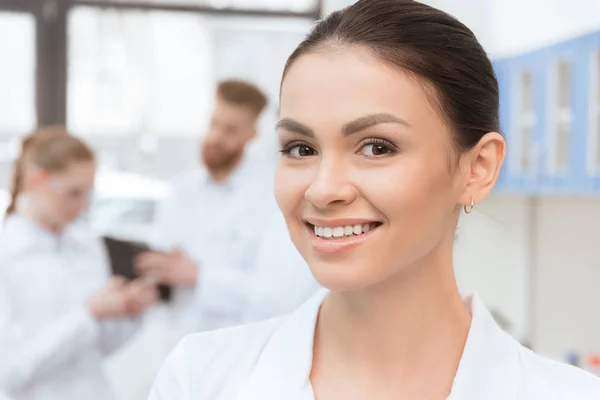 Young woman scientist — Stock Photo