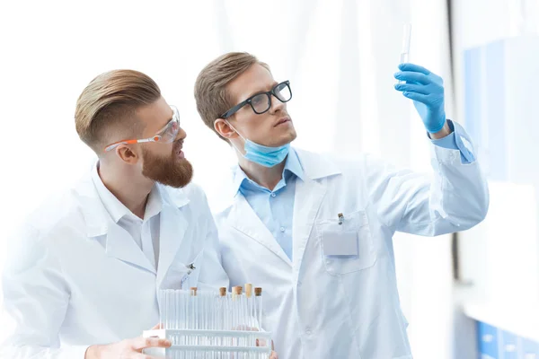 Chemists working in laboratory — Stock Photo