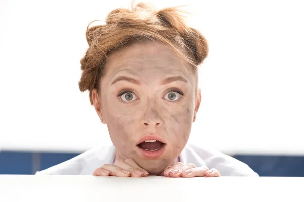 Scientist after experiment in lab — Stock Photo