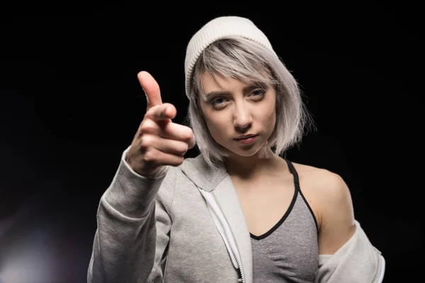 Mujer con ropa deportiva - foto de stock