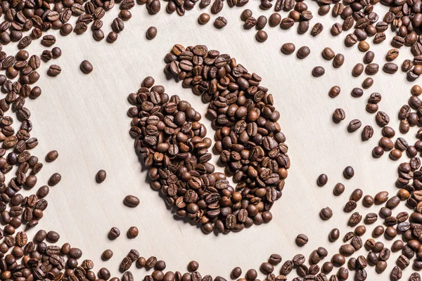 Kaffeebohnen-Symbol — Stockfoto