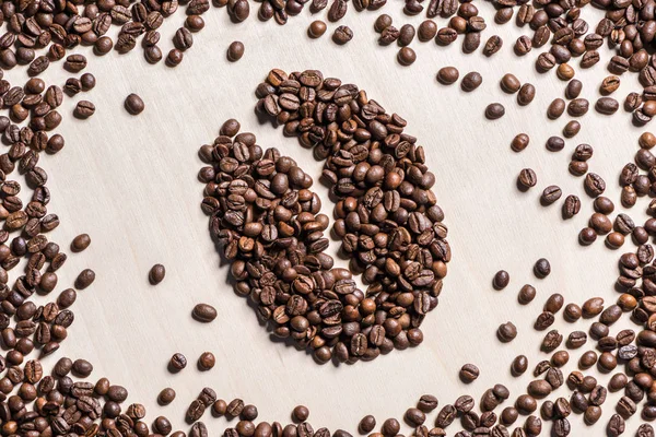 Coffee bean symbol — Stock Photo