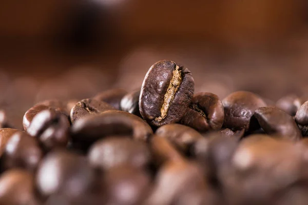 Grains de café fond — Photo de stock