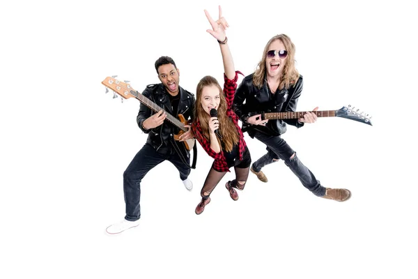 Rock and roll band — Stock Photo