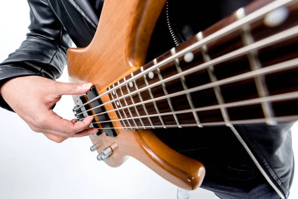 Rocker avec guitare électrique — Photo de stock