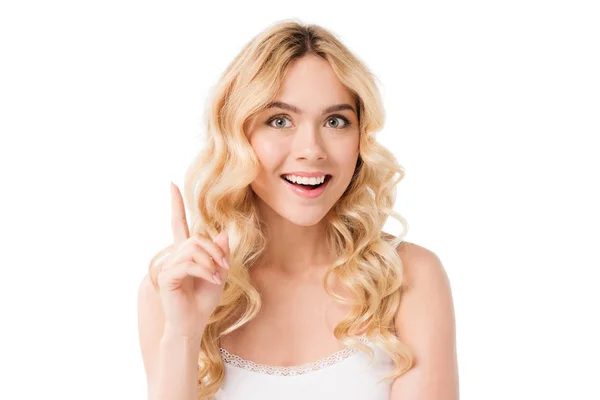Attractive blonde woman — Stock Photo
