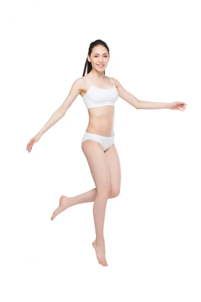 Mulher asiática em lingerie — Fotografia de Stock