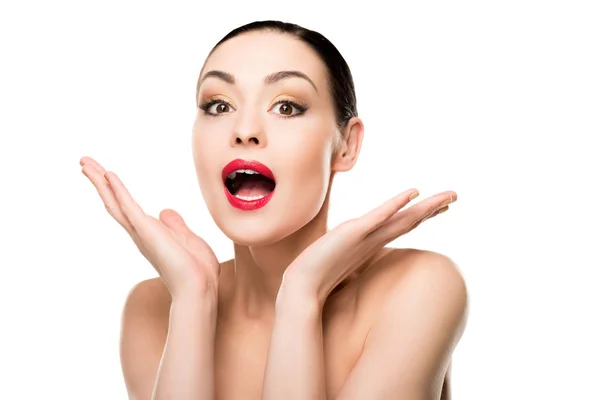 Excited attractive woman — Stock Photo