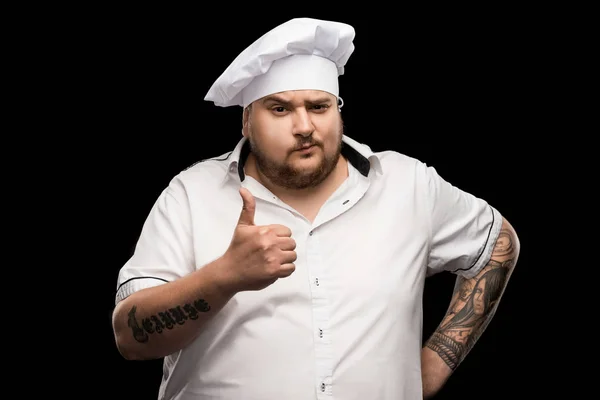 Chef showing thumb up — Stock Photo
