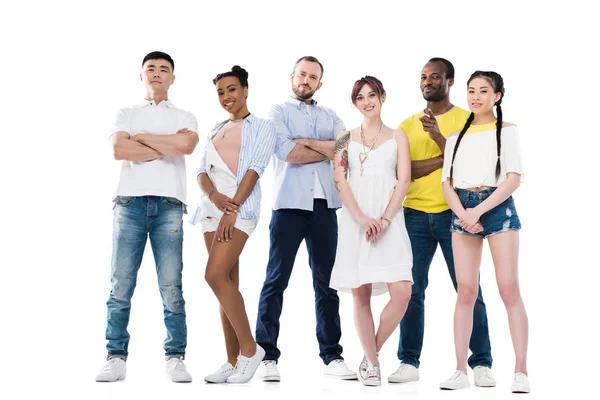 Confident multiethnic people — Stock Photo